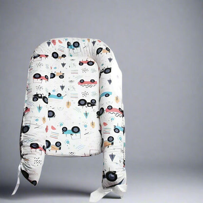 Berceau Bébé - NidPortableBébé™ - Voiture Bleue - Bébé Pur