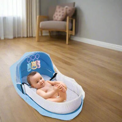 Berceau de Voyage - BabyNest™ - Bleu - Bébé Pur