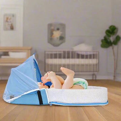 Berceau de Voyage - BabyNest™ - Bleu - Bébé Pur