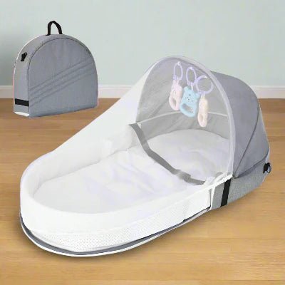 Berceau de Voyage - BabyNest™ - Gris - Bébé Pur