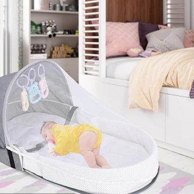 Berceau de Voyage - BabyNest™ - Gris - Bébé Pur