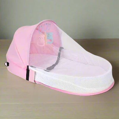 Berceau de Voyage - BabyNest™ - Rose - Bébé Pur