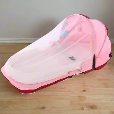 Berceau de Voyage - BabyNest™ - Rose - Bébé Pur