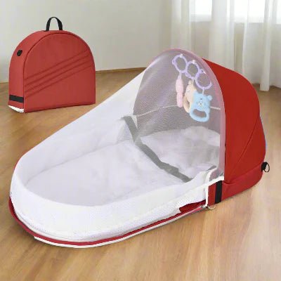 Berceau de Voyage - BabyNest™ - Rouge - Bébé Pur