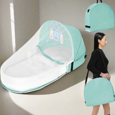 Berceau de Voyage - BabyNest™ - Vert - Bébé Pur