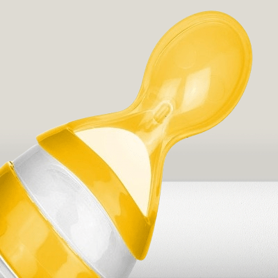 Biberon cuillère - NewBabyFeedingBottle™ - Jaune - Bébé Pur