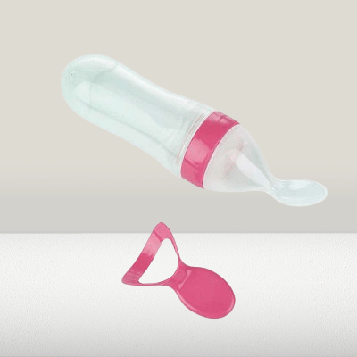 Biberon cuillère - NewBabyFeedingBottle™ - Rose - Bébé Pur