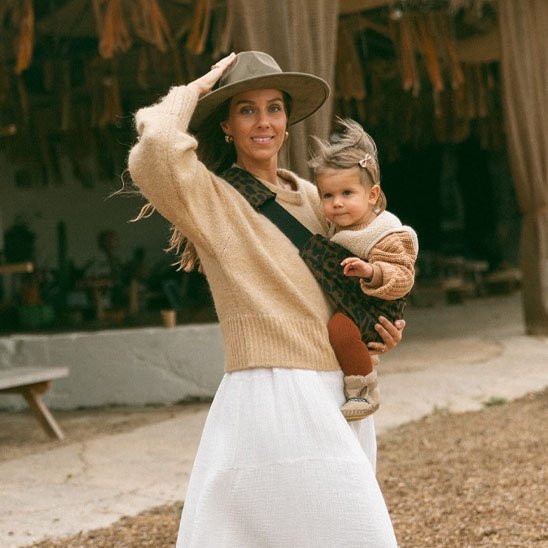 Écharpe de Portage Motif Léopard | Coton Premium - Bébé Pur