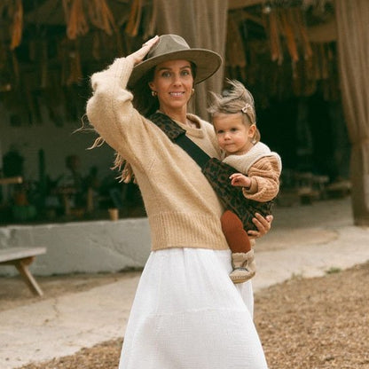 Écharpe de Portage Motif Léopard | Coton Premium - Bébé Pur